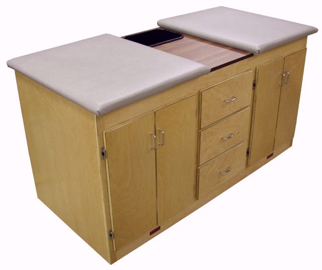Bailey Dual Sided Taping Station with Storage for Sports Medicine Clinic